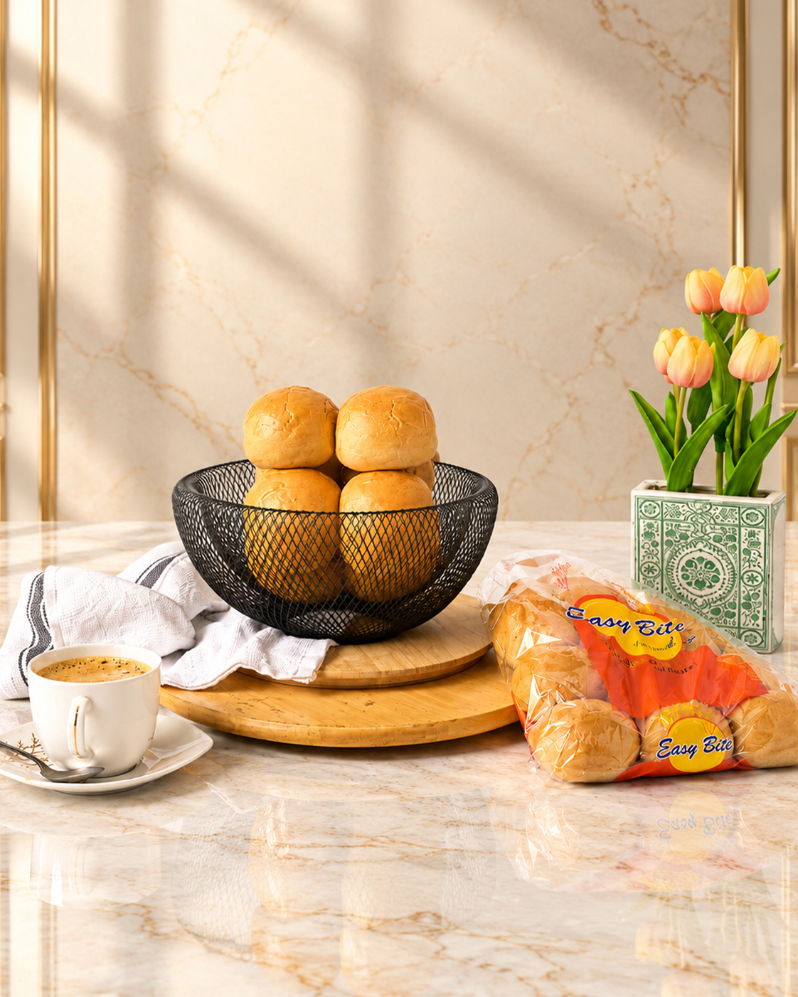 Twin Bread Rolls